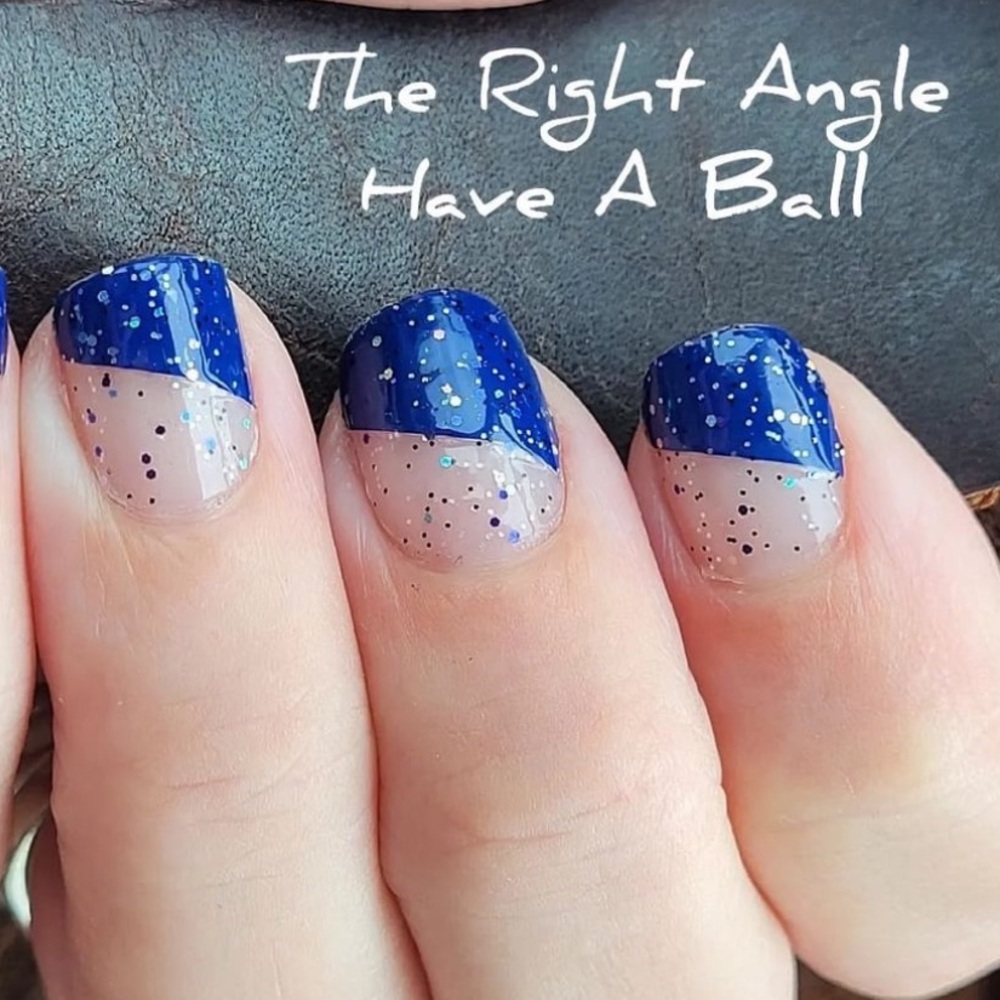 *Retired* Color Street: Have a Ball | Navy Blue Silver Glitter Party Clear - Picture 9 of 14